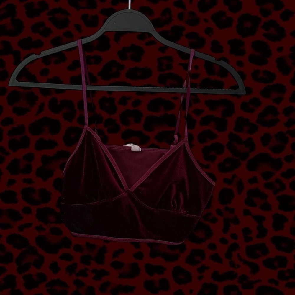 Pink Velvet Bralette